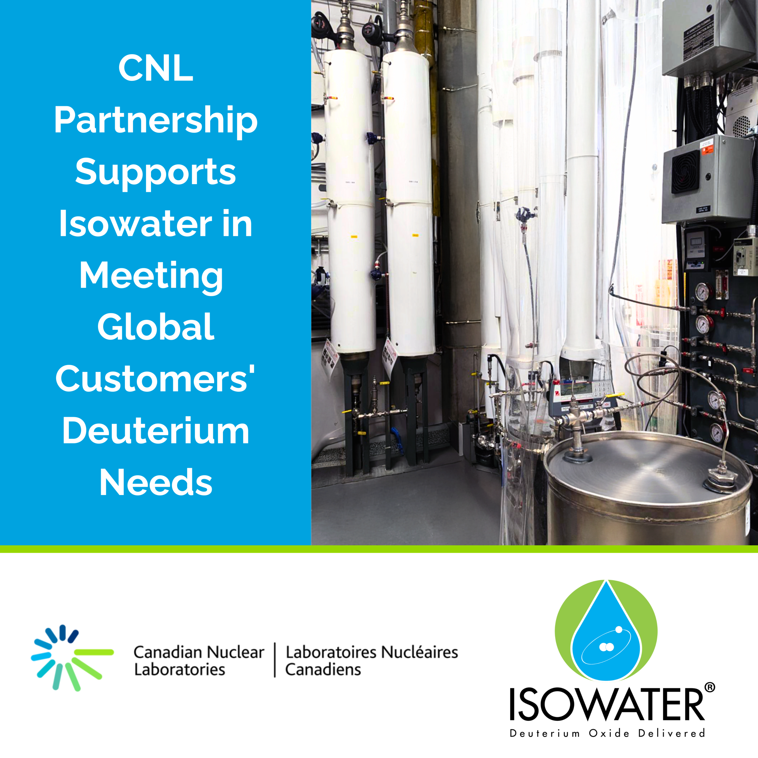 A picture of a refinery in support of the Isowater/CNL announcement.
