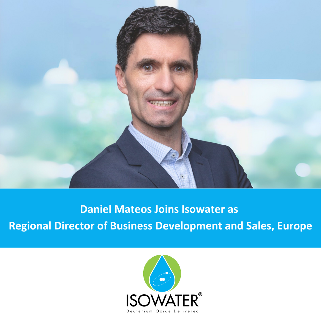Daniel Mateos Joins Isowater and Hydrogen Optimized as Regional Director of Business Development and Sales, Europe